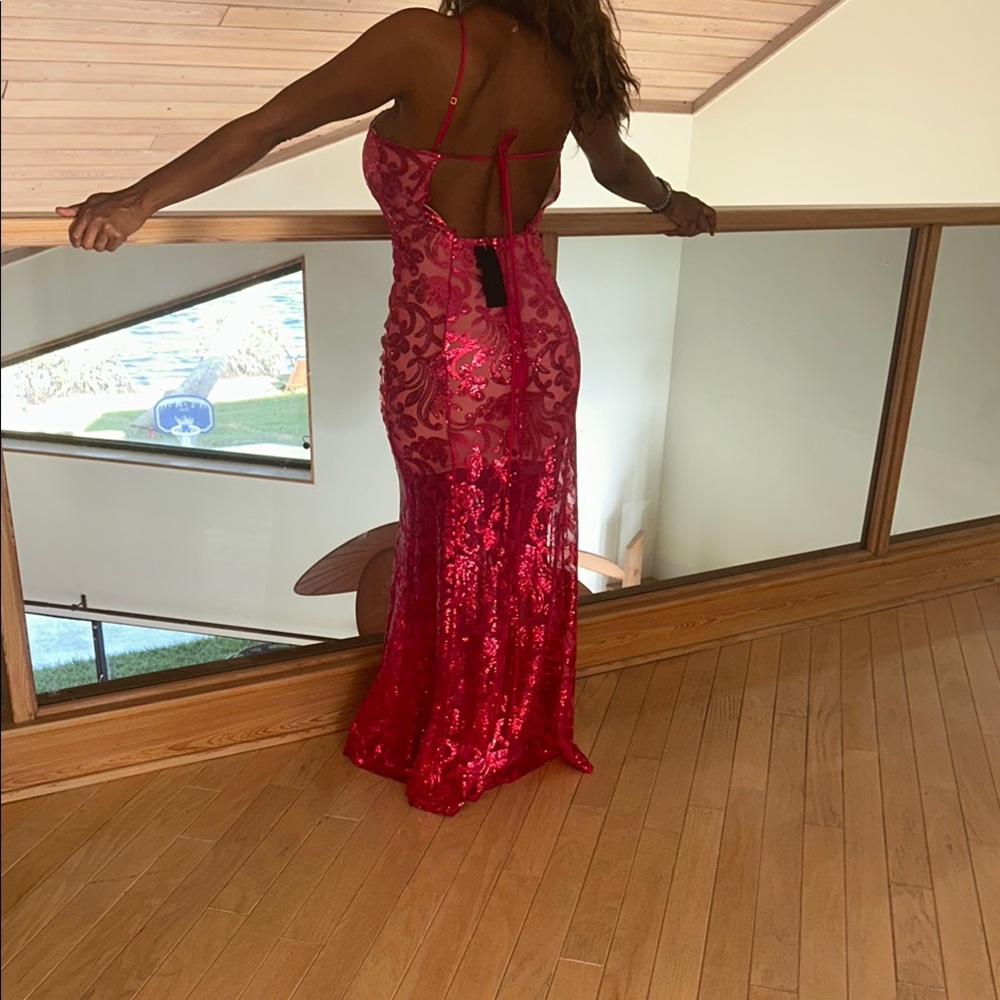 Stunning Red Sequin Gown